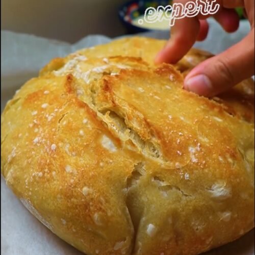 Bread recipe WITHOUT Kneading - Yummy Expert