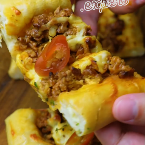 Cheddar-Stuffed Meat Rolls - Yummy Expert