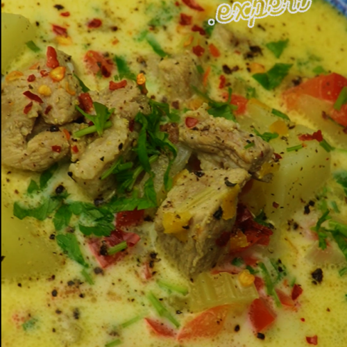 Ciorbă de Cartofi cu Carne de Porc (Potato Soup with Pork) - Yummy Expert