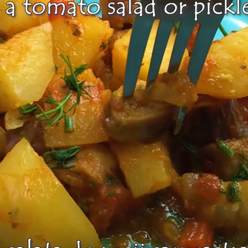 Potato Stew with Sausages - Yummy Expert
