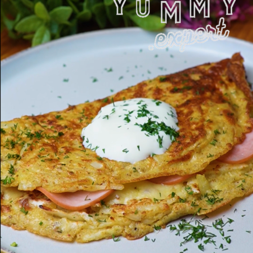 Cabbage and Egg Scramble with Ham and Cheddar - Yummy Expert