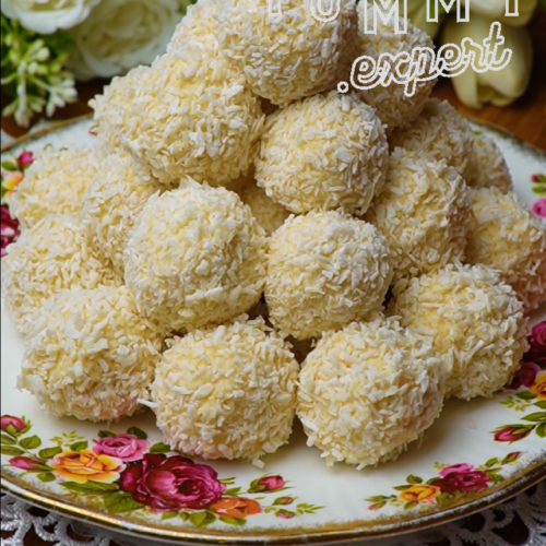 Coconut Candy Balls Recipe | Rețetă de bile de bomboane cu nucă de cocos - Yummy Expert