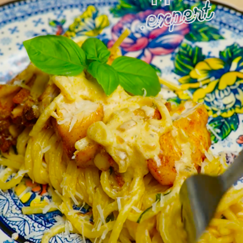 Creamy Chicken Pasta with Parmesan - Yummy Expert