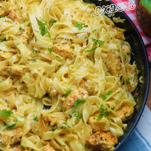 Creamy Chicken Pasta with Parmesan - Yummy Expert