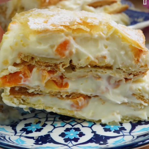 Napoleon Cake with Mascarpone and Fruit - Yummy Expert