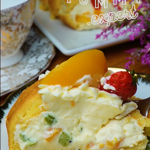 No-Bake Diplomat Roll with White Chocolate and Fruit - Yummy Expert
