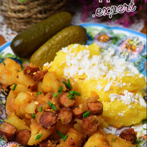 Quick and Tasty Sausage and Potato Skillet | Tigaie rapidă și gustoasă cu cârnați și cartofi - Yummy Expert
