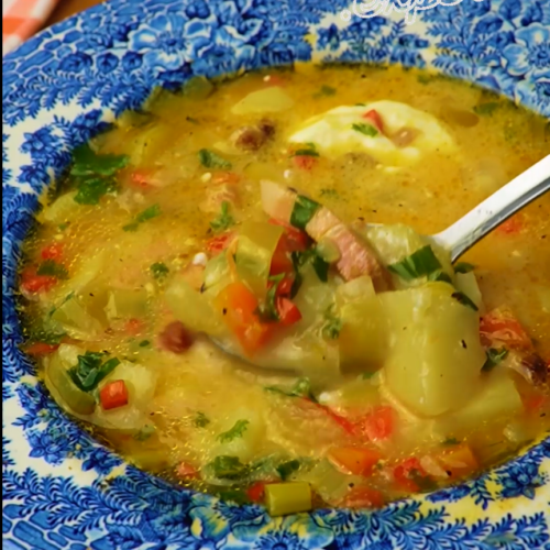 Vegetable Soup with Smoked Sausage - Yummy Expert