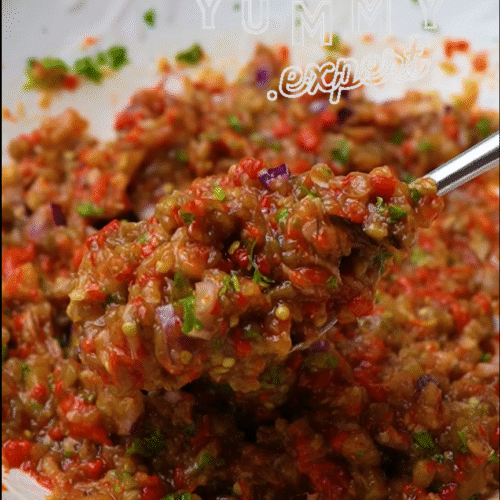 Eggplant & Kapia Pepper Salad (Salată de Vinete cu Kapia) - Yummy Expert